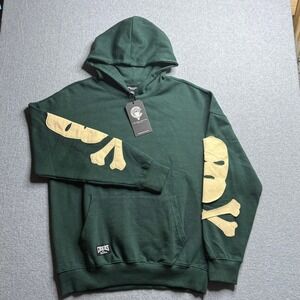 Crooks & Castles Hoodie Mens Medium Green NWT Almighty Ruling Elite Oversized